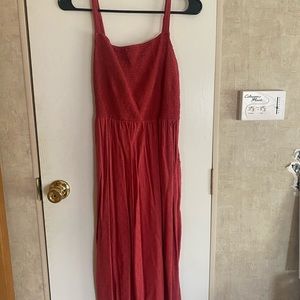 Red, Size Small, T-length, Old Navy Dress, spaghetti strap